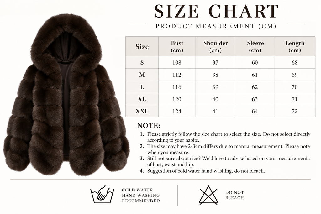 Aurelia Coat - Dark Brown Hooded Faux Fur Coat